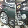 BMW GT ремонт двери , крыла, порога.