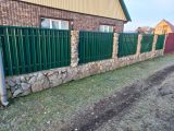 Забор из бута и евроштакетник по 3D