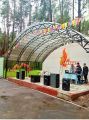 Навес, накрытый поликарбонатом 