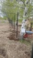 Установка столба методом бурения бутованием щебнем 1200р за столб(работа)