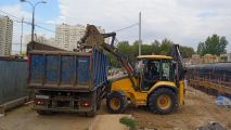 Услуги экскаватора-погрузчика погрузчика