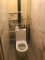 Установка унитаза и распределение гребёнки и разводка труб.