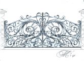 Эскиз ворот. Ручная подача