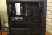 Готовый системный блок после сборки под заказ с использованием кабель менеджмента