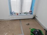 Установка радиаторов - дизайнерских. С переваркой труб отопления. Работа выполнена электросваркой.