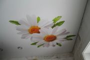 Фотопечать на белом сатине на кухне