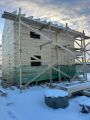 Строительный процесс строительства дома из бруса 