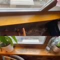 Реставрация деревянного подоконника до/после
