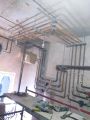 Установка труб и приборов приточной системы