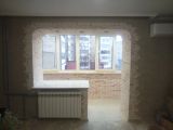 Балкон под декоративный камень