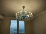 Люстра на объекте на Беговой. Вес люстры – 20 кг.