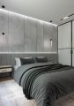 Дизайн спальной комнаты в монохроме