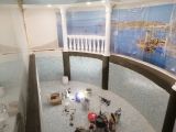 Замена мозаики бассейна   в сауне 