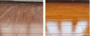 Лакироовка, полировка пола 
