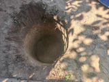 Копка ямы с установкой туалета.