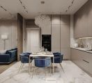 Кухня-гостиная в стиле современная классика