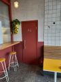 Перегородка и двери в кафе.  МДФ,  массив. 