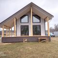 Строительство каркасного дома 6*7, отделка фасадные панели Дёке
