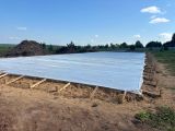 Устройство плитного фундамента с рёбрами вниз 