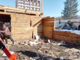 Демонтаж дома из бруса на Белореченской