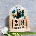 вечный календарь с декупажем 