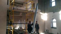Монтаж вентиляции в Храме на 12 участке.