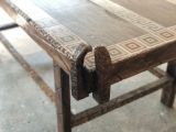 Стол на заказ из плитки и дерева