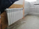 Перенос радиатора отопления на балкон