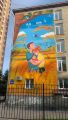 Мурал в Новосибирске к празднику 