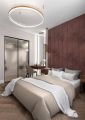 Дизайн интерьера спальни в однокомнатной квартире 40 кв. м.