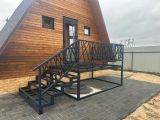 Лестница на металлокаркасе