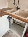 Установка раковины и фильтра для воды 