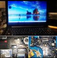 Ноутбук Lenovo G50-45 причина поломки сгорел HDD.
Полностью почистили от пыли поменяли термопасту, установили SDD, установили Windows 10.???
Клиент доволенB-)