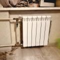 Замена чугунного радиатора на биметаллический с установкой байпаса