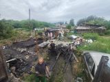 Демонтаж бани после пожара с вывозом и утилизацией строительного мусора.