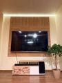 Установка МДФ панелей, монтаж кронштейна и телевизора