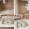 Установка отсечных кранов, смесителя, гофры