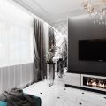 Кухня-гостиная ~ 30м2

Распланировала 3 зоны:
кухня, столовая и гостиная.

Кухня вместила всё необходимое: холодильник, посудомоечную машину, микволновую печь, духовой шкаф, варочную панель, вытяжку, достаточно мест хранения в выкатном ящике, предусмотрен ящик для столовых приборов.

Кухонный гарнитур оканчивается полуостровом с полубарными стульями - за ним можно быстро позавтракать.

На вечер, когда встречается вся семья, предусмотрен стол для неспешного ужина. 

Ну и наконец, зона гостиной с уютным диван