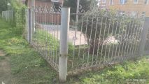 Восстановление забора после повреждения автомобилем