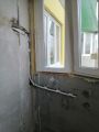 1 этап в стадии ремонта) прокладка медных труб в штробу