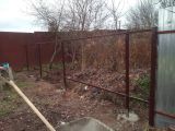 строительство забора,под профлист.