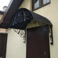 Изготовление кованых козырьков
