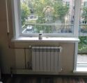Установка биметалического радиатора, медной трубой... 