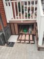Дверцы под терассу из остатков ДПК доски 