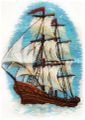 Вышивка крестиком: Корабль